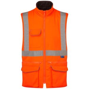 Bodyguard Workwear Hi Vis Cargo Bodywarmer