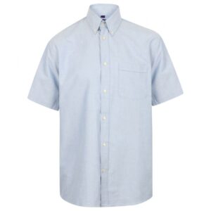 Henbury Short Sleeve Classic Oxford Shirt