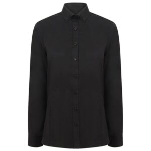 Henbury Women's Modern Long Sleeve Oxford Blouse