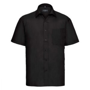 Russell Short Sleeve Polycotton Easycare Poplin Shirt