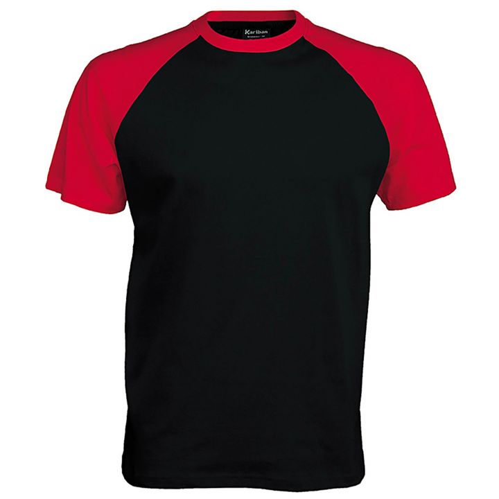 Kariban Short Sleeve Baseball Tee