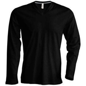 Kariban Long Sleeve V-Neck T-Shirt