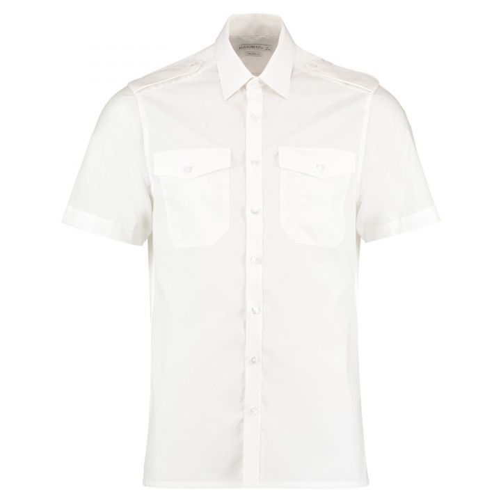 Kustom Kit Pilot Shirt Short Sleeved