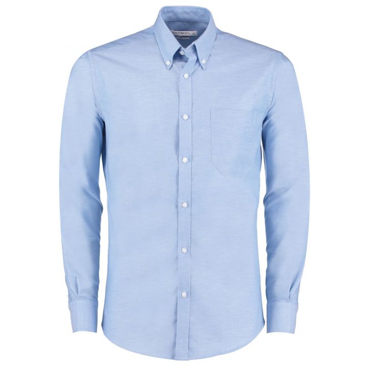 Kustom Kit Slim Fit Workwear Oxford Shirt Long Sleeved