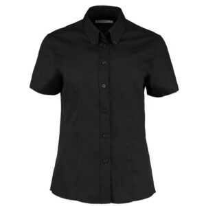 Kustom Kit Women's Corporate Oxford Blouse Short Sleeved