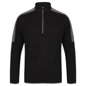 Finden & Hales 1/4 Zip Mid-Layer With Contrast Panelling