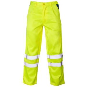 Supertouch Hi Vis 3 Band Polycotton Trousers
