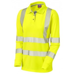 Leo Workwear Pollyfield Coolviz Plus Ladies Sleeved Polo Shirt
