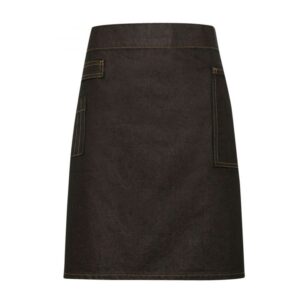 Premier Division Waxed Look Denim Waist Apron