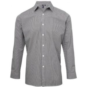 Premier Gingham Microcheck Long Sleeve Shirt