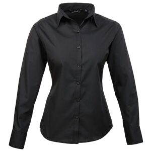 Premier Women's  Poplin Long Sleeve Blouse