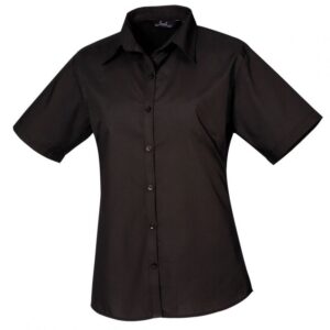 Premier Women's Short Sleeve Poplin Blouse