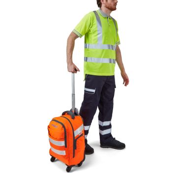 Pulsar Hi-Vis Orange Trolley Back Pack - Image 3