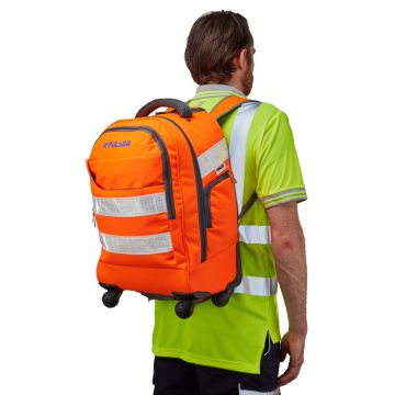 Pulsar Hi-Vis Orange Trolley Back Pack - Image 4