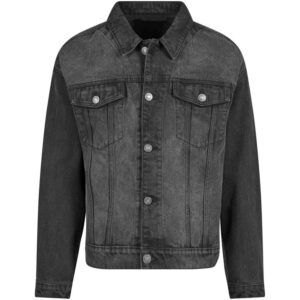 Build Your Brand Heavy Ounce Boxy Denim Jacket