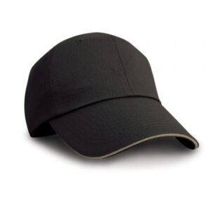 Result Herringbone Cap With Sandwich Peak