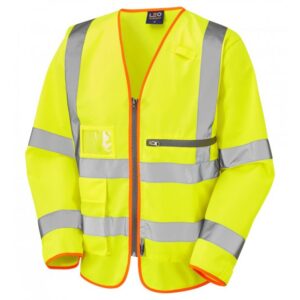 Leo Workwear Heddon Superior Sleeved Vest  With Tablet Pocket