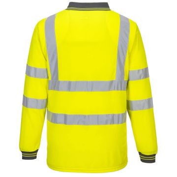 Portwest Hi Vis Long Sleeve Polo - Image 2