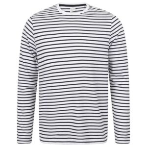 Skinni Fit Unisex Long Sleeved Striped T-Shirt