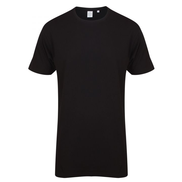 Skinni Fit Longline T-Shirt With Dipped Hem