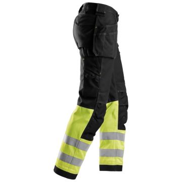 Snickers Hi-Vis Holster Pockets Cotton Trousers - Image 4