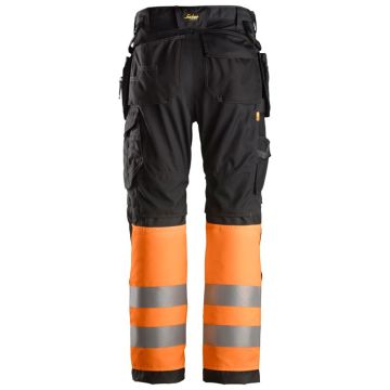 Snickers All round Work Hi-Vis Trousers + Holster Pockets Class 1 - Image 2