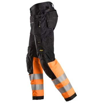 Snickers All round Work Hi-Vis Trousers + Holster Pockets Class 1 - Image 4