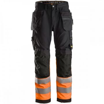 Snickers All round Work Hi-Vis Trousers + Holster Pockets Class 1