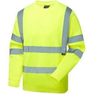 Supertouch Eco Hi Vis Yellow Sweatshirt
