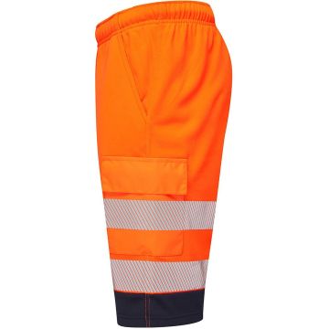 Supertouch Essentials Hi-Vis Eco CottonCool Orange Shorts - Image 3