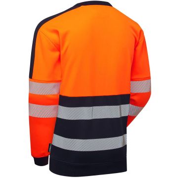 Supertouch Essentials Hi-Vis Eco CottonCool Orange Sweatshirt - Image 3