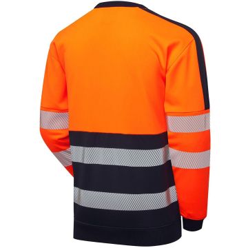 Supertouch Essentials Hi-Vis Eco CottonCool Orange Sweatshirt - Image 4