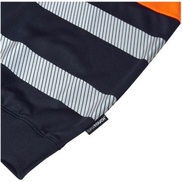 Supertouch Essentials Hi-Vis Eco CottonCool Orange Sweatshirt - Image 5