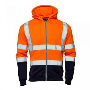 Supertouch Hi Vis 2 Tone Zipped Hoodie