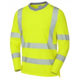 Leo Workwear Capstone Hi-Vis Coolviz Plus Sleeved T-Shirt