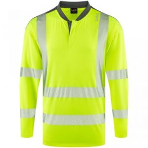 Leo Workwear Watermouth Hi-Vis Performance Sleeved T-Shirt