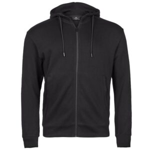 Tee Jays Ribbed Interlock Full Zip Hooded Sweatshirt