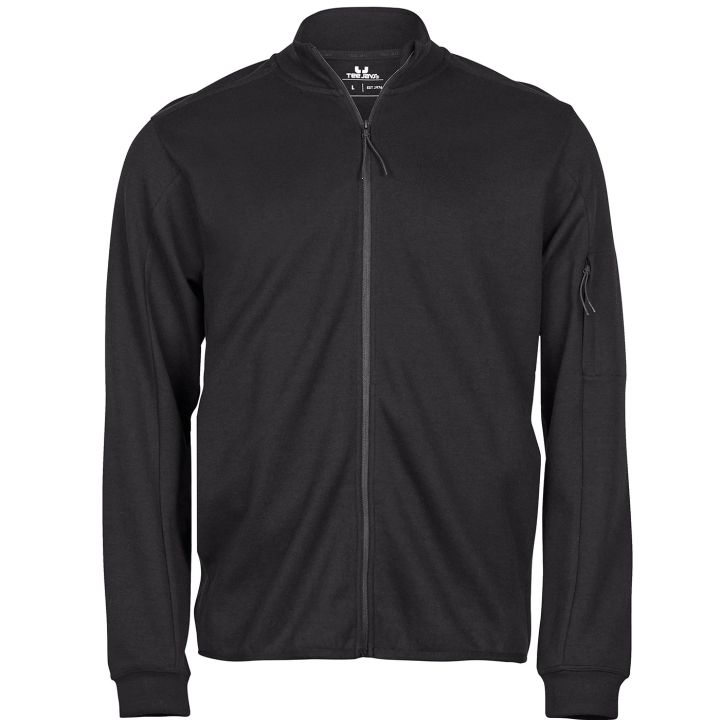Tee Jays Athletic Full Zip Sweat Cardigan