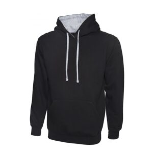 Uneek Unisex Contrast Hooded Sweatshirt