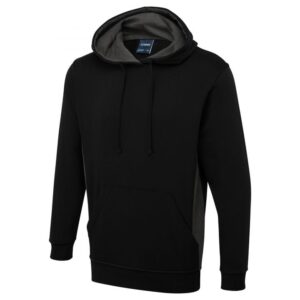 Uneek Two Tone Hooded Sweatshirt