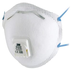 3M 8322 FFP2 Cup Shaped Valved Respirator (Box 10)