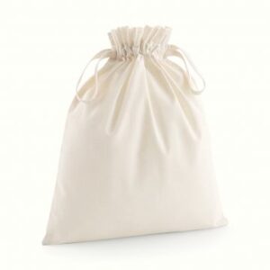Westford Mill Organic cotton drawcord bag XS
