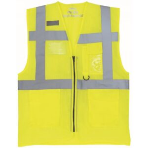 Yoko Hi-Vis Top Cool Open-Mesh Executive Waistcoat