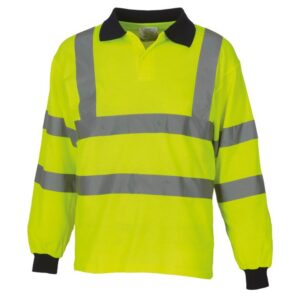 Yoko Hi Vis Long Sleeve Polo